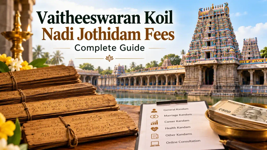 Vaitheeswaran Koil Nadi Jothidam Fees: Complete Guide to Nadi Astrology Reading Cost